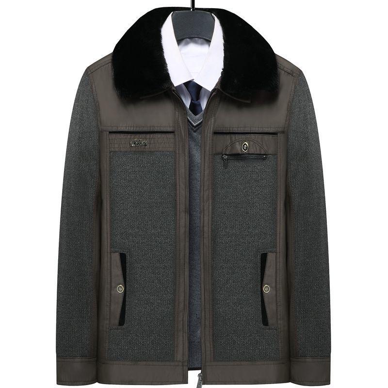 Dad s Fleece-Lined Winter Coat with Fur Collar for Men 175-L for 55-65 kg
Dad s Fleece-Lined Winter Coat with Fur Collar for Men 175-L for 55-65 kg