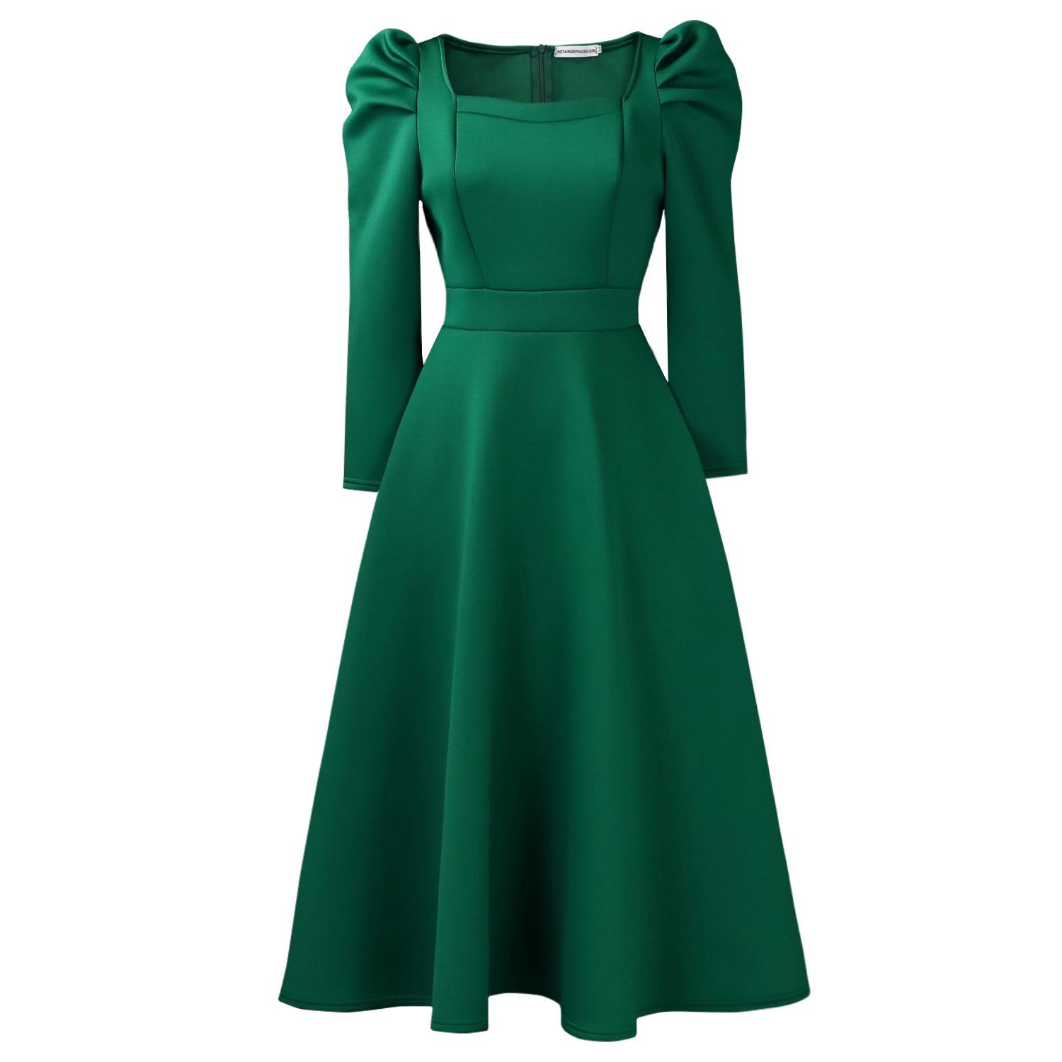 D3354 Autumn/Winter Women s Square Neck High Waist Evening Gown - Solid Color African Dress S темно-зелений колір
D3354 Autumn/Winter Women s Square Neck High Waist Evening Gown - Solid Color African Dress S темно-зелений колір