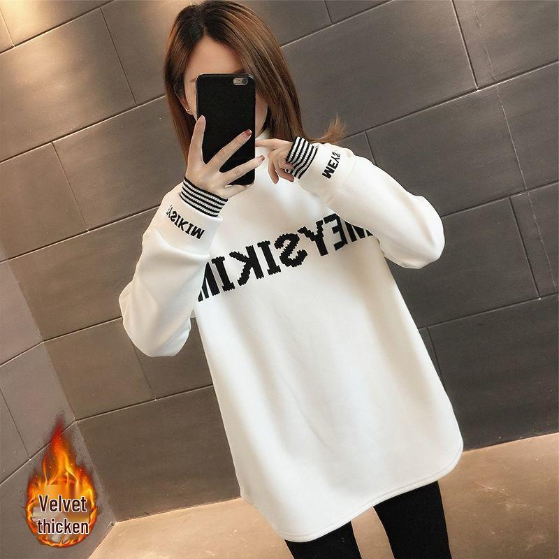 Plus Size Women s Warm Velvet Turtleneck Long-Sleeve Top - Slimming, Loose-Fit, Belly-Covering for Fall & Winter (Up to 200 Jin) M
Plus Size Women s Warm Velvet Turtleneck Long-Sleeve Top - Slimming, Loose-Fit, Belly-Covering for Fall & Winter (Up to 200 Jin) M