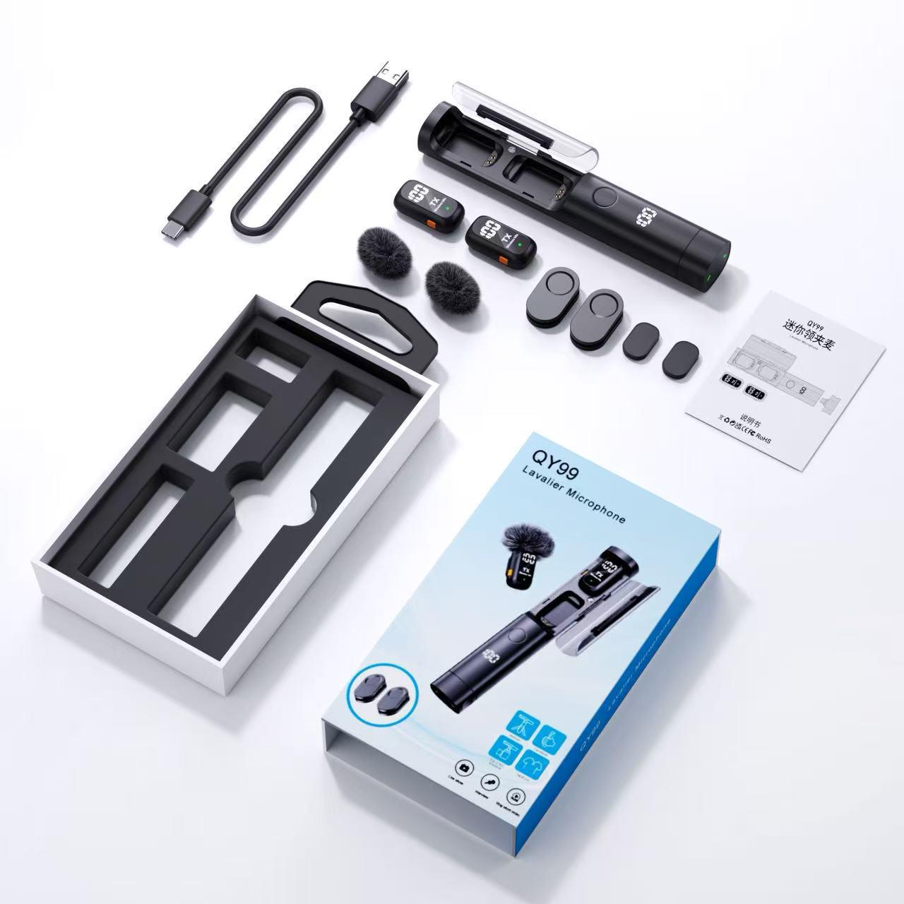QY99 Multi-Form Lapel Clip & Handheld Desktop Microphone - Free Switching
QY99 Multi-Form Lapel Clip & Handheld Desktop Microphone - Free Switching