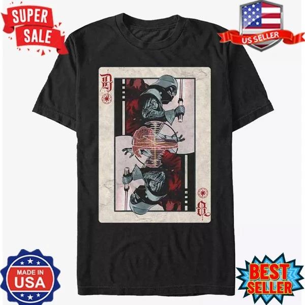 Star Wars Darth Vader Death Star Playing Card T-Shirt, S-5XL 2XL
Star Wars Darth Vader Death Star Playing Card T-Shirt, S-5XL 2XL