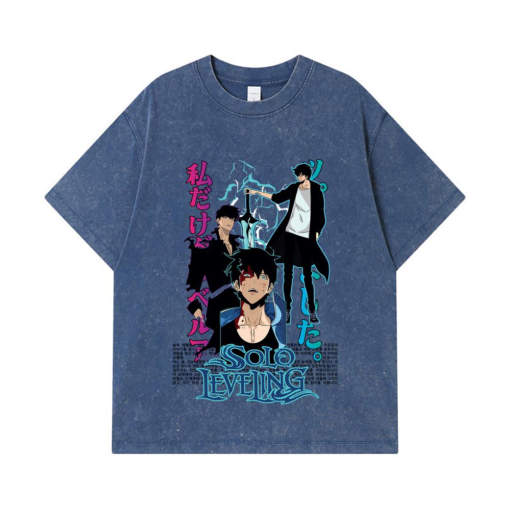 275 GSM Washed T-shirts 100% Cotton Solo Leveling V2 Sung JinWoo Print Unisex Heavy Cotton T Shirt 2XL королівський синій колір
275 GSM Washed T-shirts 100% Cotton Solo Leveling V2 Sung JinWoo Print Unisex Heavy Cotton T Shirt 2XL королівський синій колір