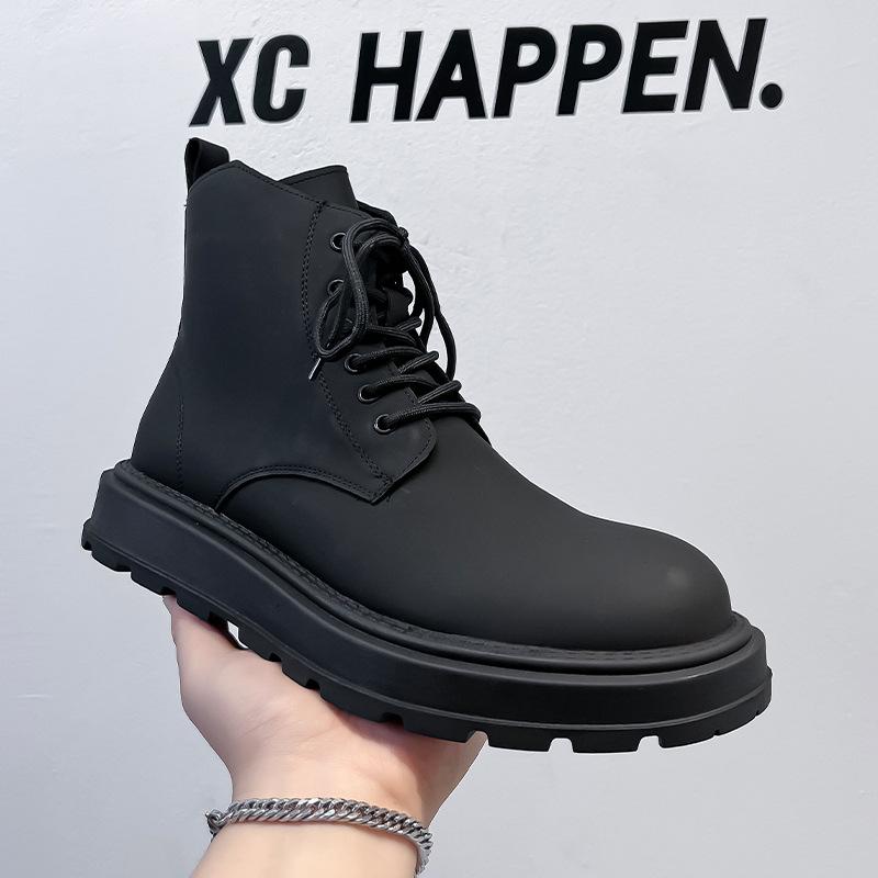 Martin boots men s autumn and winter high-top black men s British style thick-soled heightening locomotive medium-top short boots 22728-A 38 чёрный
Martin boots men s autumn and winter high-top black men s British style thick-soled heightening locomotive medium-top short boots 22728-A 38 чёрный