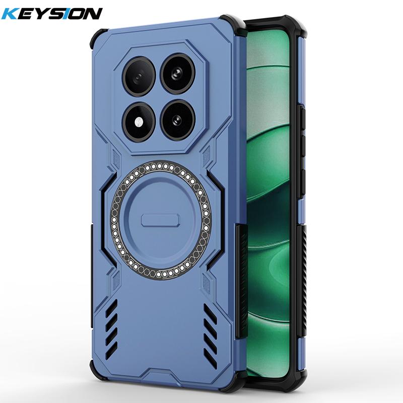 KEYSION Hollow Heat Dissipation Case for Redmi Note 14 Pro 4G 5G 14 Pro+ 5G Magnetic Cooling Shockproof Phone Cover for POCO X7 for Redmi Note 14 Pro синій
KEYSION Hollow Heat Dissipation Case for Redmi Note 14 Pro 4G 5G 14 Pro+ 5G Magnetic Cooling Shockproof Phone Cover for POCO X7 for Redmi Note 14 Pro синій