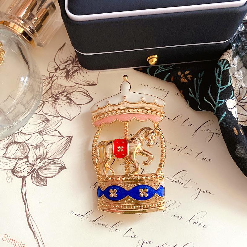 Exquisite Women Carousel Enamel Brooch Funny Vintage Palace Badges For Lady Elegant Party Festival Brooches High Quality Pin
Exquisite Women Carousel Enamel Brooch Funny Vintage Palace Badges For Lady Elegant Party Festival Brooches High Quality Pin