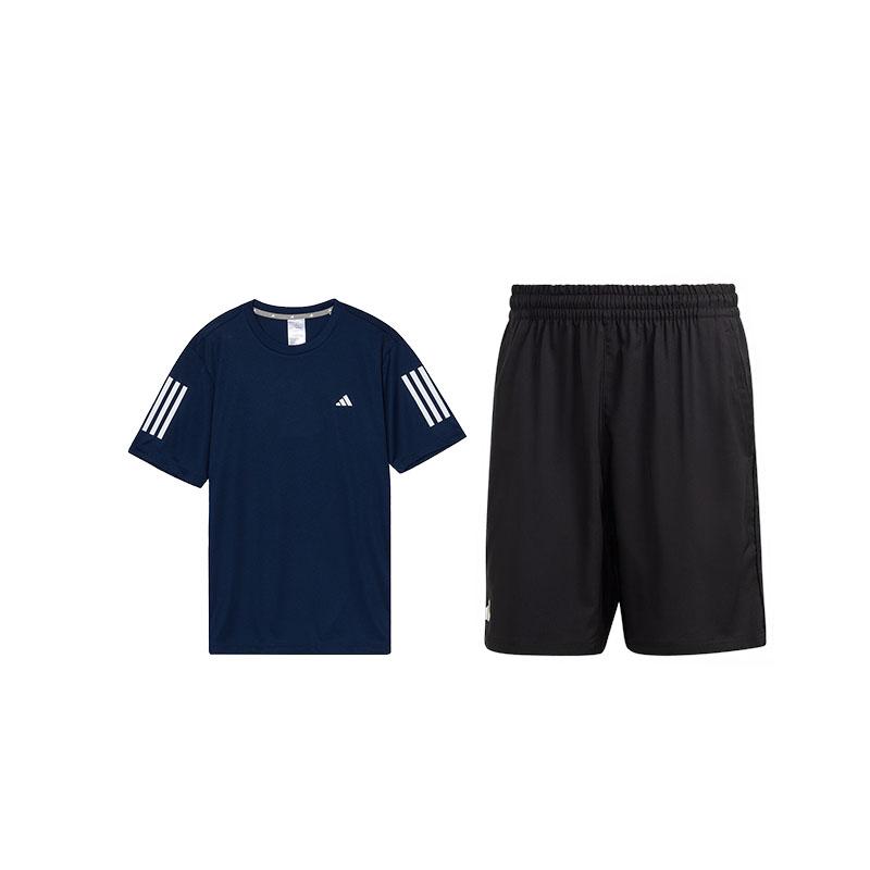 Adidas Striped Fashion Versatile Round Neck Short Sleeve Top Quick Dry Tennis Woven Shorts Casual Sports Set Men Sports Set IN6633+HR8725 XXL
Adidas Striped Fashion Versatile Round Neck Short Sleeve Top Quick Dry Tennis Woven Shorts Casual Sports Set Men Sports Set IN6633+HR8725 XXL