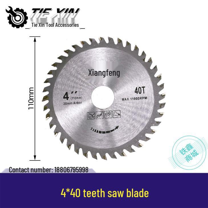 4x40 Tooth Alloy Saw Blade for Angle Grinder and Marble Machine
4x40 Tooth Alloy Saw Blade for Angle Grinder and Marble Machine