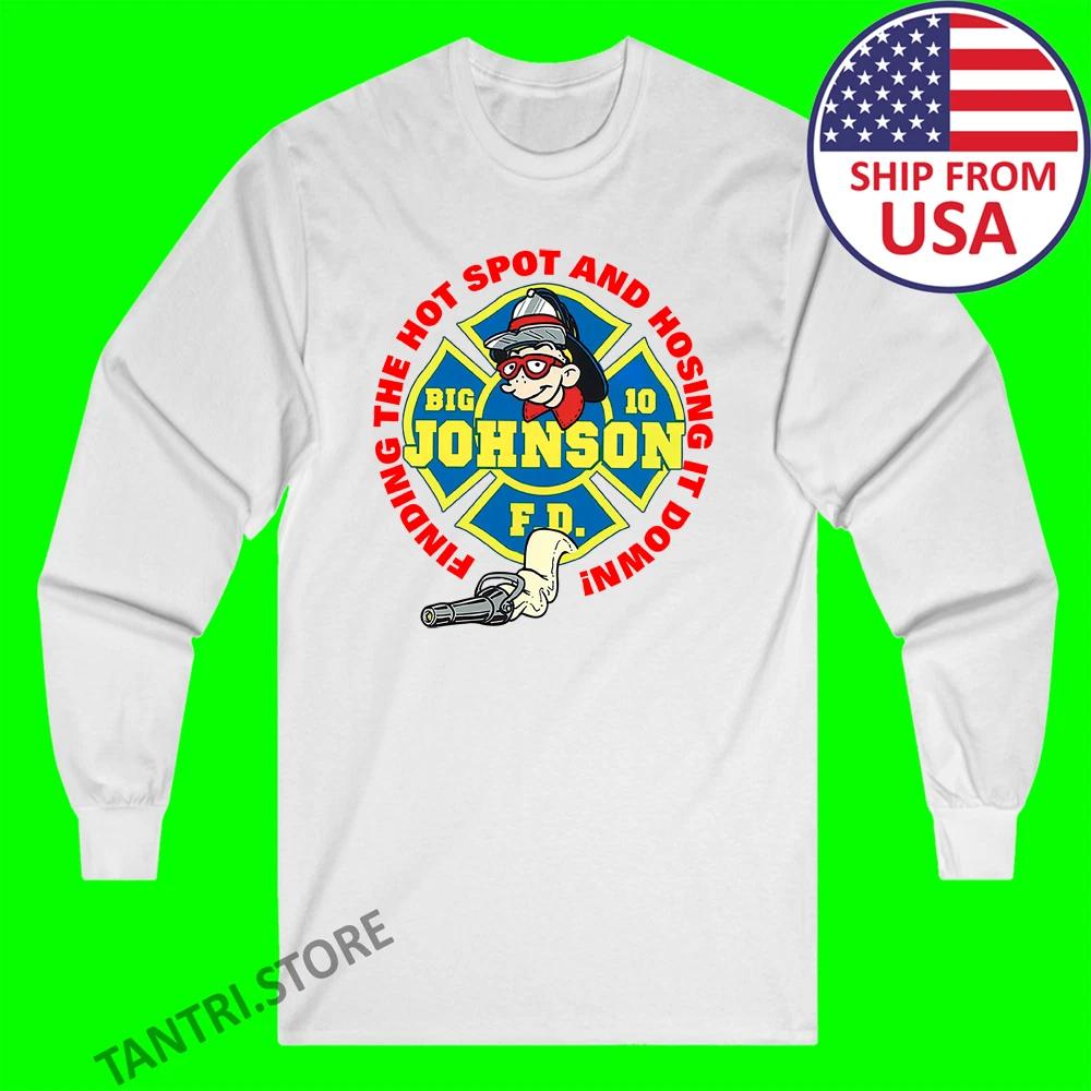 Big Johnson Finding The Hott Spot And Hosing It Down Men s White Size S to 2XL 2XL
Big Johnson Finding The Hott Spot And Hosing It Down Men s White Size S to 2XL 2XL