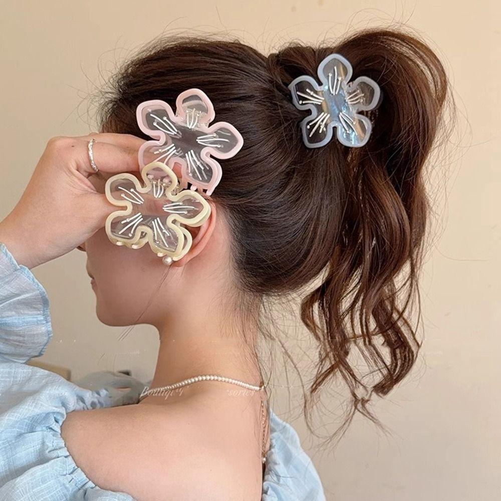 Cherry Blossom Flower Hair Claw Sakura Transparent Hair Clip Acetic Acid Flower Shark Clip Travel рожевий
Cherry Blossom Flower Hair Claw Sakura Transparent Hair Clip Acetic Acid Flower Shark Clip Travel рожевий