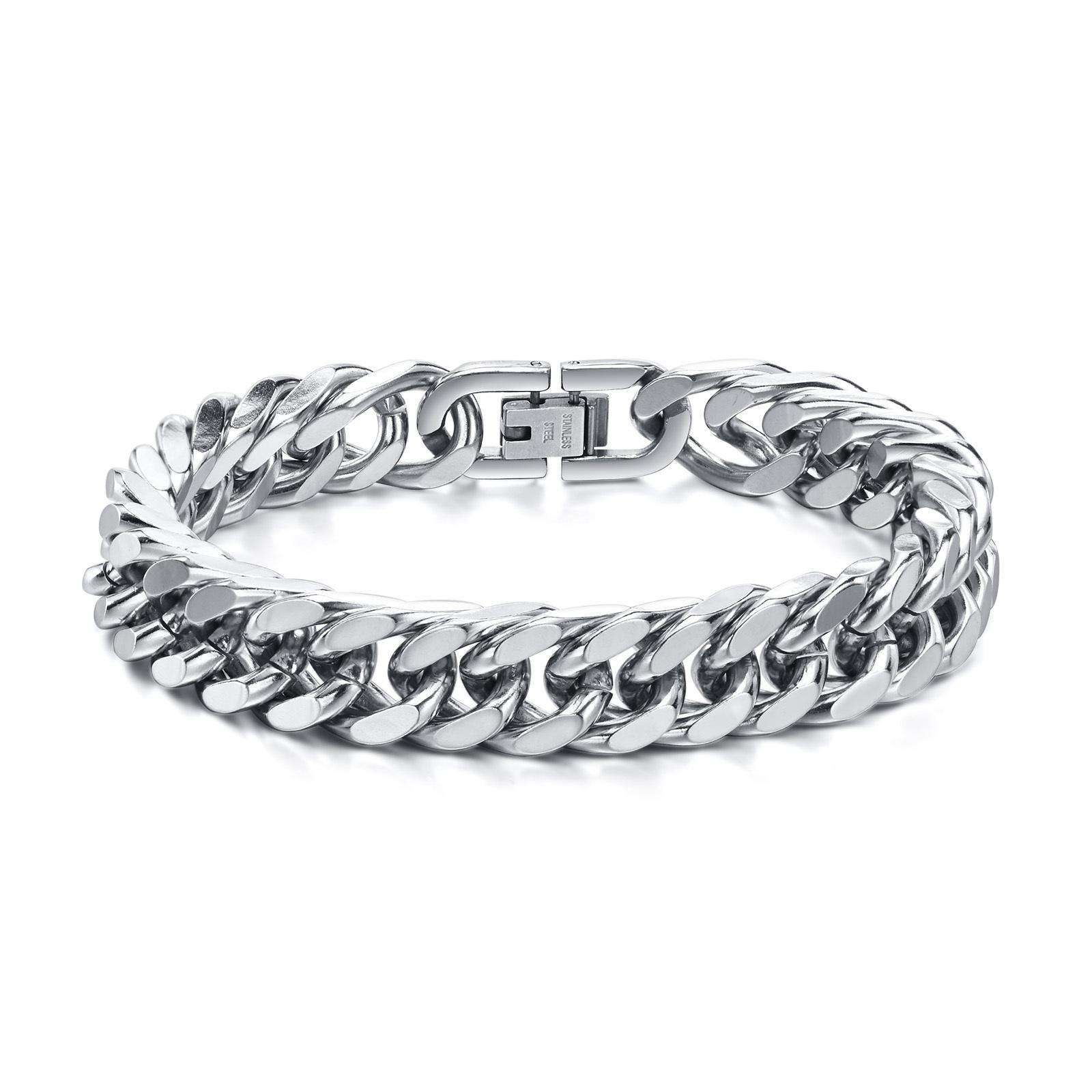 Vnox 10/12/15MM Width Stainless Steel Cuban Chain Bracelets for Men, Copper Color Fashion Hip Hop Male Boy Wristband Dad Gift 8MM Width&19cm
Vnox 10/12/15MM Width Stainless Steel Cuban Chain Bracelets for Men, Copper Color Fashion Hip Hop Male Boy Wristband Dad Gift 8MM Width&19cm