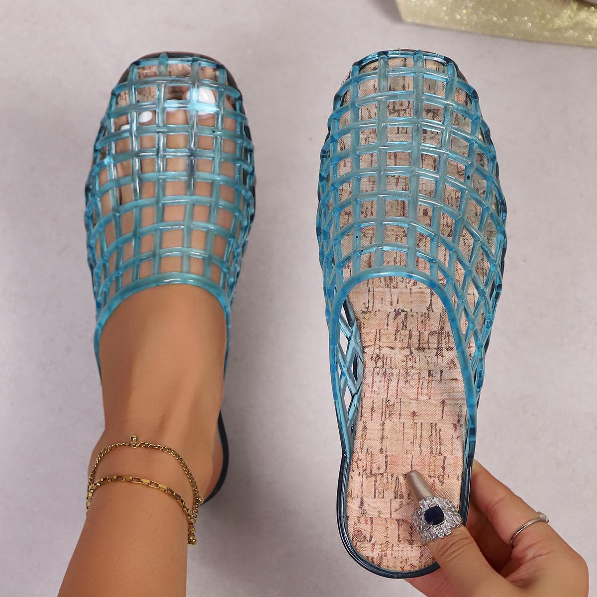 Women s Summer Jelly Slip-On Shoes: Breathable Hollow Mesh Flats, Versatile Casual Closed-Toe Slippers for Outdoor Wear 38 синій
Women s Summer Jelly Slip-On Shoes: Breathable Hollow Mesh Flats, Versatile Casual Closed-Toe Slippers for Outdoor Wear 38 синій