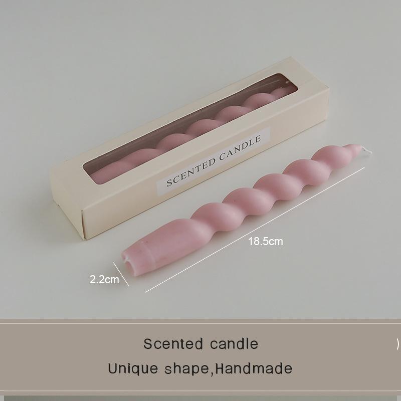 Спиральная длинная шестовая ароматерапевтическая свеча свеча аромат сувенир подарок ниша атмосфера скручивание моделирование шест воск 12