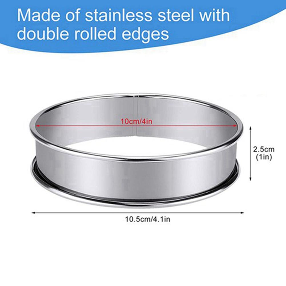 4 Inch Muffin Ring Crumpet Rings, Set of 20 Stainless Steel Muffin Rings Moulds Double Rolled Tart Rings Round Tart Ring NONE
4 Inch Muffin Ring Crumpet Rings, Set of 20 Stainless Steel Muffin Rings Moulds Double Rolled Tart Rings Round Tart Ring NONE
