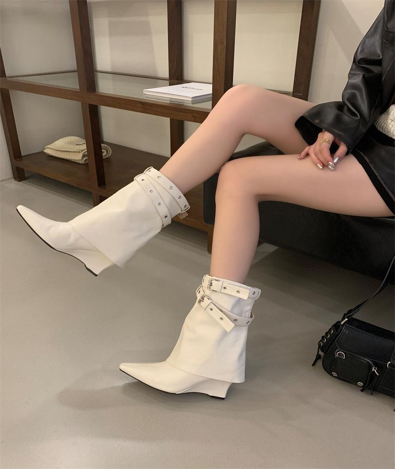 Black Hottie Rivet Pleated Pointed Pants Boots Women s Knight Boots Medium Pile Boots Short Boots 39 белый
Black Hottie Rivet Pleated Pointed Pants Boots Women s Knight Boots Medium Pile Boots Short Boots 39 белый