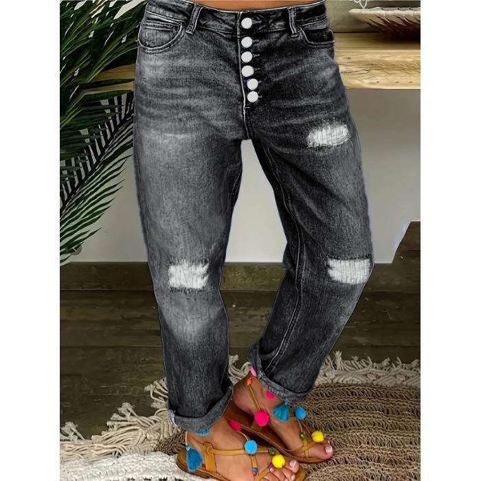Women s Plus-Size High-Waist Multi-Button Ripped Stretch Jeans 2XL чорний
Women s Plus-Size High-Waist Multi-Button Ripped Stretch Jeans 2XL чорний