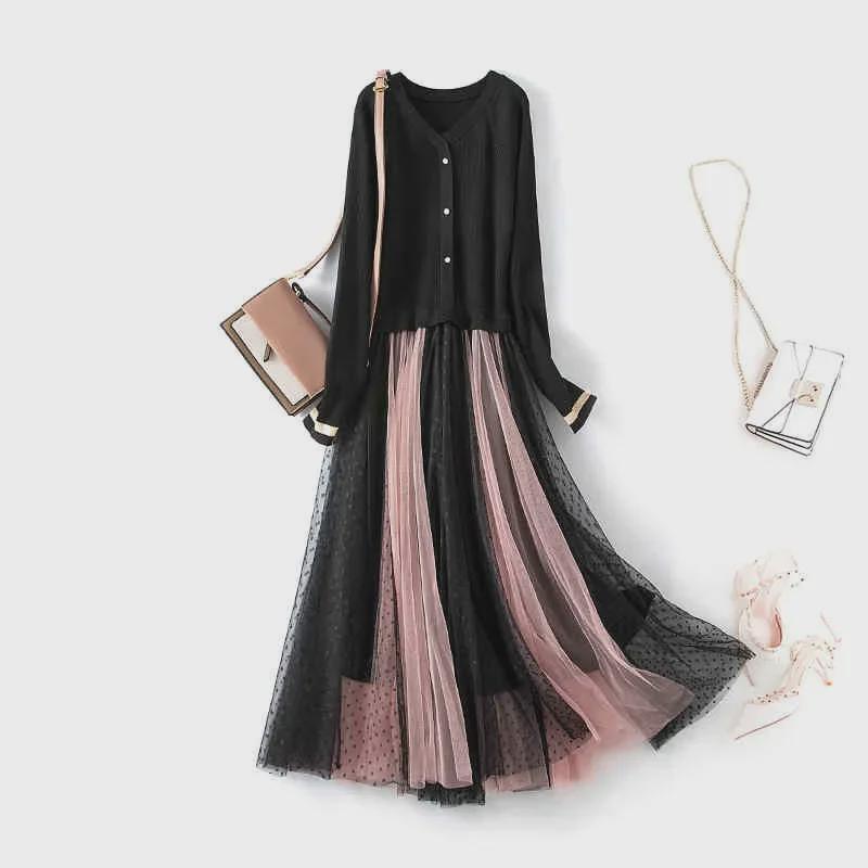 Plus Size Women s Temperament Slimming Patchwork Dress with Lace A-line Skirt, Knitted, Autumn 2021 L чёрный
Plus Size Women s Temperament Slimming Patchwork Dress with Lace A-line Skirt, Knitted, Autumn 2021 L чёрный