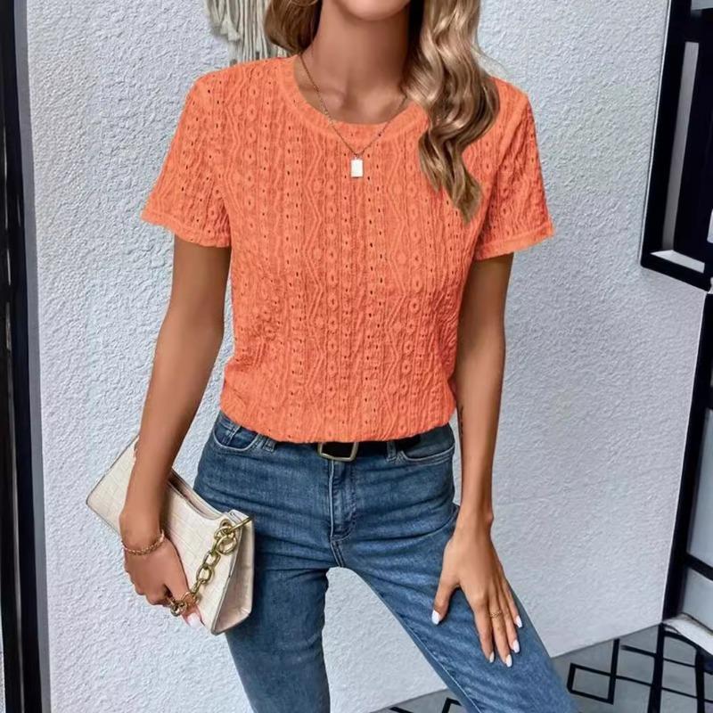 Summer New Short Sleeve Hollow Casual Women s Shirt Fashion Elegant Solid Color Women s Blouses Fashion Slim Fit Casual Office Ladies Tops XXXL помаранчевий
Summer New Short Sleeve Hollow Casual Women s Shirt Fashion Elegant Solid Color Women s Blouses Fashion Slim Fit Casual Office Ladies Tops XXXL помаранчевий