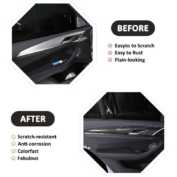 ABS Carbon Fiber Interior Door Decoration Panel Cover Trims For BMW X3 G01 X4 G02 2018-2023 Car Inner Door Armrest Panel Accessories
ABS Carbon Fiber Interior Door Decoration Panel Cover Trims For BMW X3 G01 X4 G02 2018-2023 Car Inner Door Armrest Panel Accessories