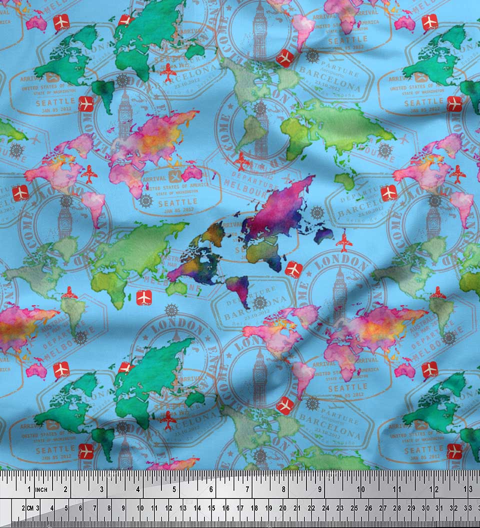 Тканина для друку марок і карт світу Soimoi Blue Japan Crepe Satin Тканина на метри 42 дюйма 42 Inch Wide - Poly Crepe синій
Тканина для друку марок і карт світу Soimoi Blue Japan Crepe Satin Тканина на метри 42 дюйма 42 Inch Wide - Poly Crepe синій