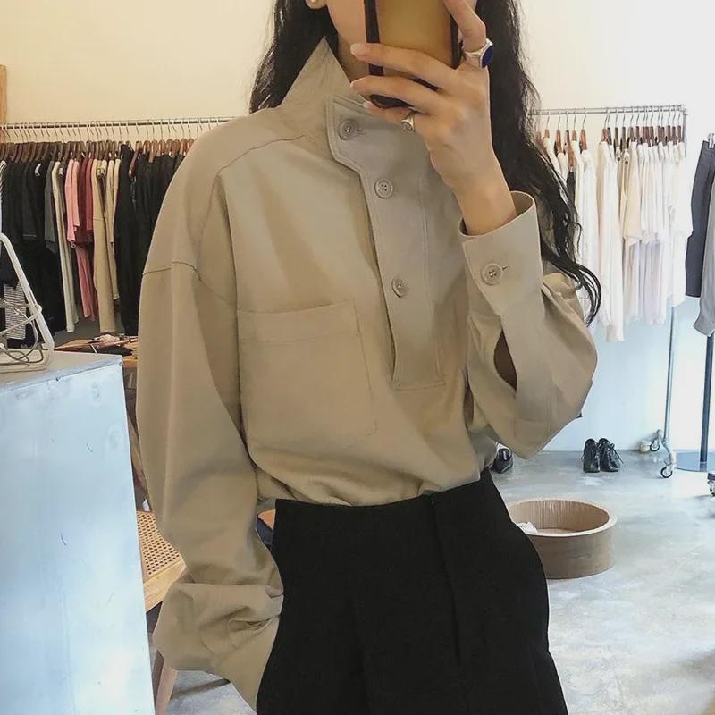 Korean Chic Diagonal Button Stand-Up Collar Shirt - Women s Casual Loose Long-Sleeve Top for Spring and Autumn 2025 One Size абрикосовий
Korean Chic Diagonal Button Stand-Up Collar Shirt - Women s Casual Loose Long-Sleeve Top for Spring and Autumn 2025 One Size абрикосовий