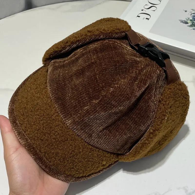 Japanese Corduroy Trapper Hat - Minimalist Solid Color Winter Ear Flaps Faux Shearling Thermal Cycling Cap Women M 56-58cm
Japanese Corduroy Trapper Hat - Minimalist Solid Color Winter Ear Flaps Faux Shearling Thermal Cycling Cap Women M 56-58cm