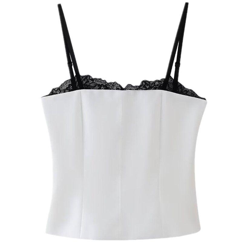 Fashion Style 2024 Spring New Arrival Women s Vest Inner Wear Outer Wear Small Sling Sleeveless Tops 2306707 250 White XS
Fashion Style 2024 Spring New Arrival Women s Vest Inner Wear Outer Wear Small Sling Sleeveless Tops 2306707 250 White XS