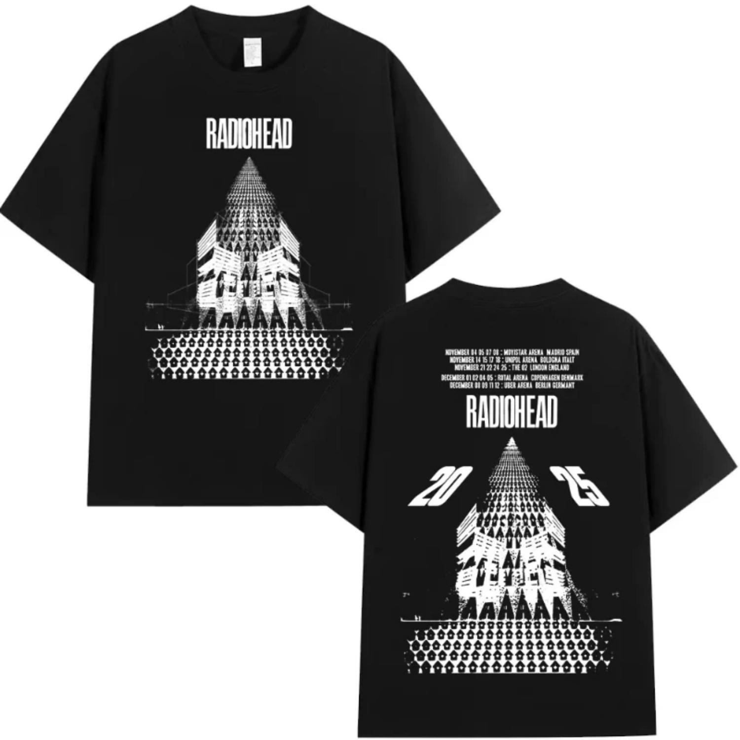 Radiohead Return To The Road European Tour 2025 T Shirt Fashion Rock Band T-shirts Men Women Cotton Oversized T-shirt Streetwear XXXXXL чорний
Radiohead Return To The Road European Tour 2025 T Shirt Fashion Rock Band T-shirts Men Women Cotton Oversized T-shirt Streetwear XXXXXL чорний