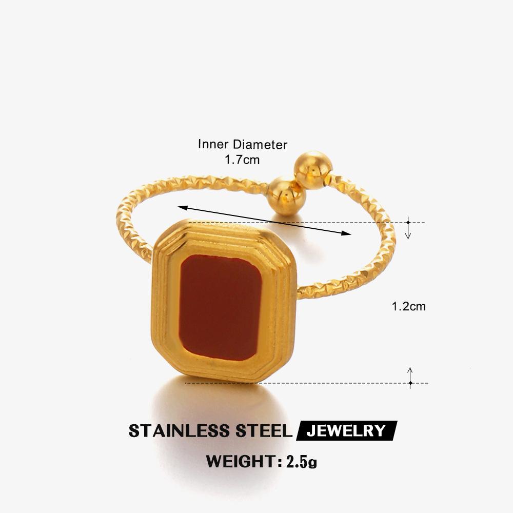 Stainless Steel Simple Geometric Square Ring Women Trendy Red Black White Enamel Finger Rings Waterproof Zircon Gift Wholesale Open красный
Stainless Steel Simple Geometric Square Ring Women Trendy Red Black White Enamel Finger Rings Waterproof Zircon Gift Wholesale Open красный
