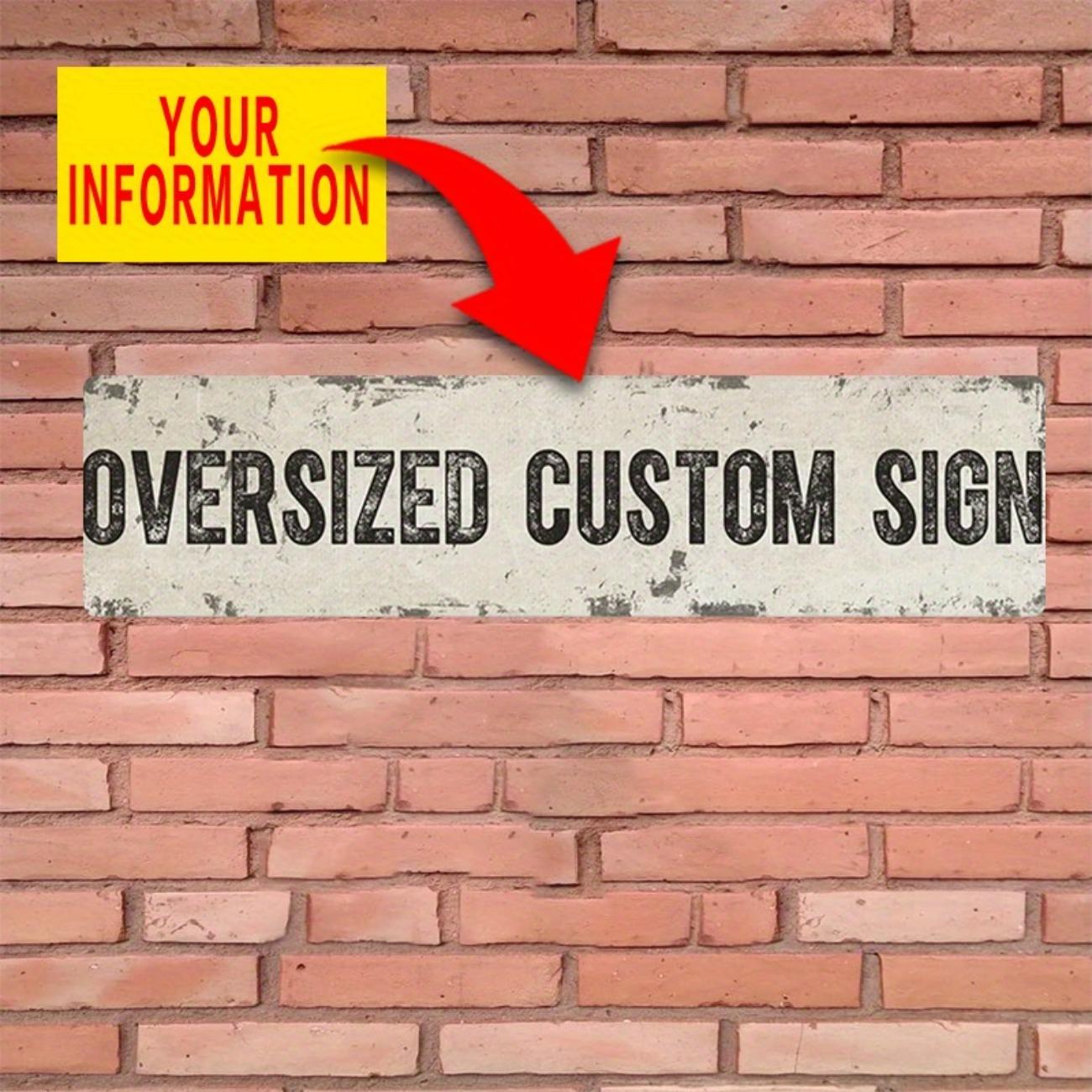 Personalized Custom Text Tin Metal Sign Retro Home Outdoor Wall Art Decor червоний
Personalized Custom Text Tin Metal Sign Retro Home Outdoor Wall Art Decor червоний