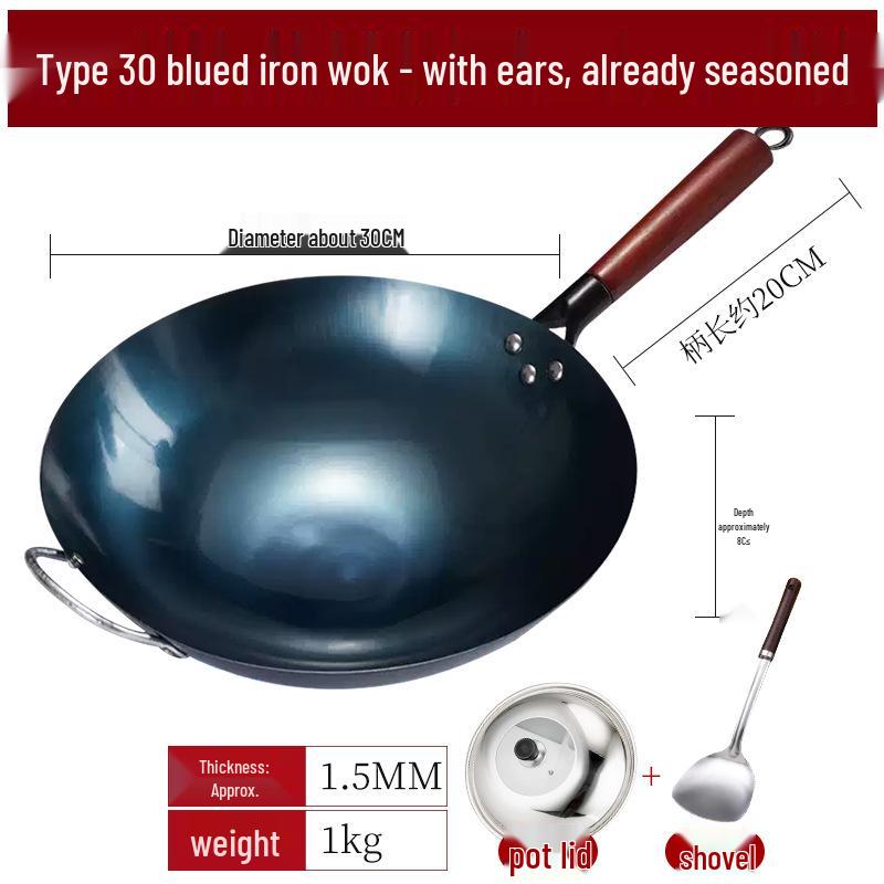 Вок с круглым дном в старинном стиле: Кованый чугун, Не требует приправы, Сковорода вок с антипригарным покрытием
Вок с круглым дном в старинном стиле: Кованый чугун, Не требует приправы, Сковорода вок с антипригарным покрытием