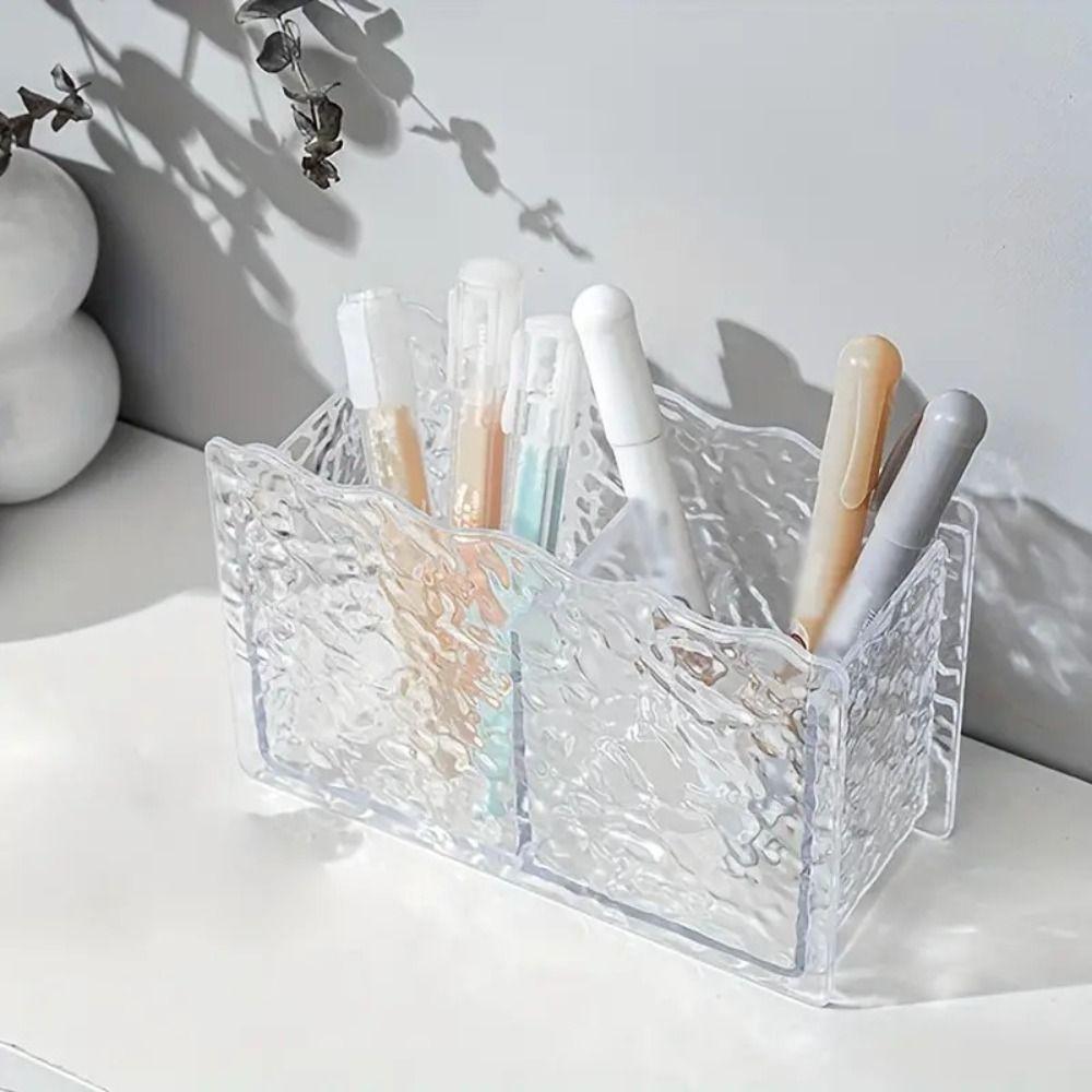 Контейнер для карандашей Glacier Pattern, ящик для хранения, контейнер для хранения кистей для макияжа, настольный белый 
Контейнер для карандашей Glacier Pattern, ящик для хранения, контейнер для хранения кистей для макияжа, настольный белый