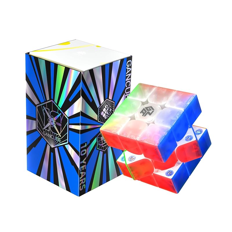 GAN iCarry 2 UV 10th anniversary edition official for competition 3x3 smart cube - iCarry2 With magnet Stickerless gun cube, Easy to turn magic cube
GAN iCarry 2 UV 10th anniversary edition official for competition 3x3 smart cube - iCarry2 With magnet Stickerless gun cube, Easy to turn magic cube