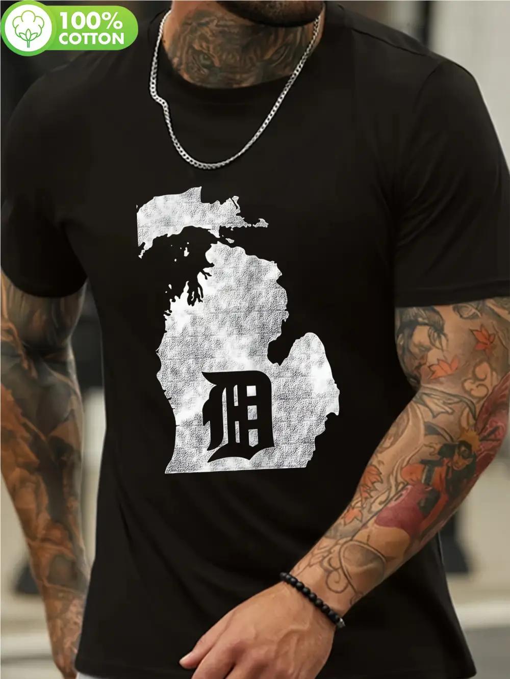 Vintage Detroit D Glove Michigan Map Print T-shirt - 100% Cotton Regular Fit Casual Tee XXL
Vintage Detroit D Glove Michigan Map Print T-shirt - 100% Cotton Regular Fit Casual Tee XXL
