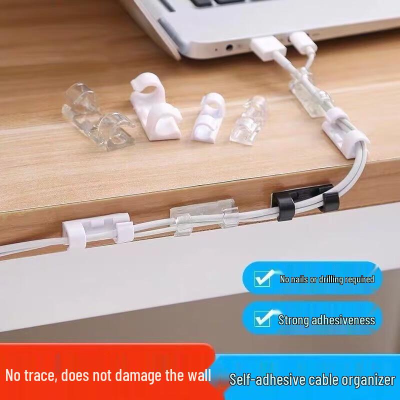 Fumede Self-Adhesive Cable Organizer Clips
Fumede Self-Adhesive Cable Organizer Clips