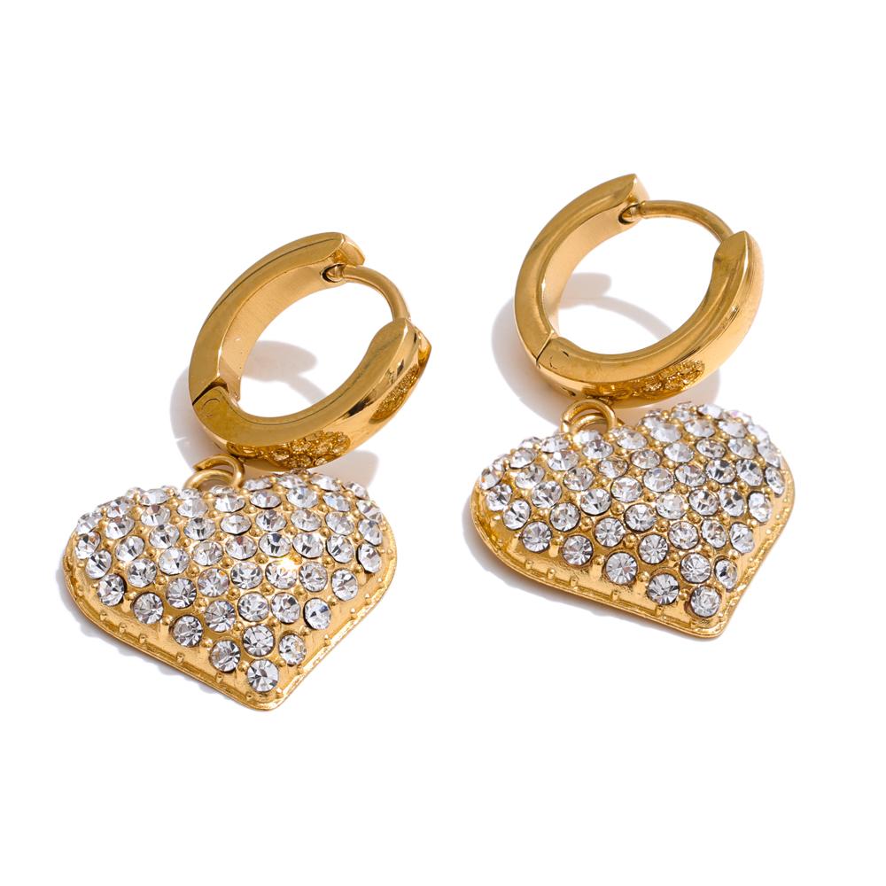 Yhpup Delicate Inlaid Cubic Zirconia Heart Drop Earrings 2025 Stainless Steel Classic Romantic Daily Jewelry Waterproof Gift
Yhpup Delicate Inlaid Cubic Zirconia Heart Drop Earrings 2025 Stainless Steel Classic Romantic Daily Jewelry Waterproof Gift