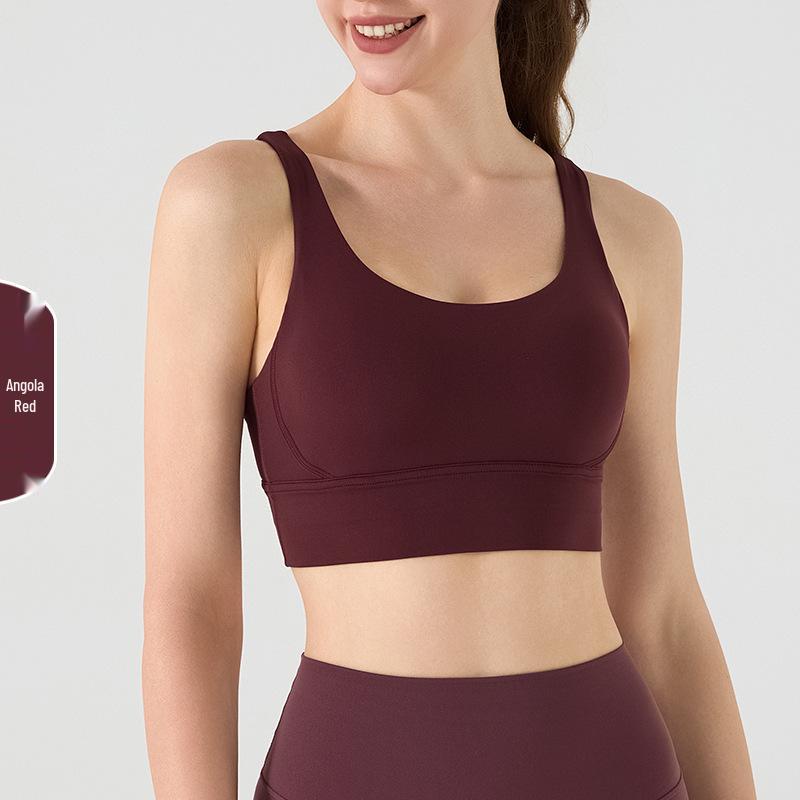 Lulu Women s Sports Vest: One-Piece Shockproof Yoga Bra with Fixed Cups and Beautiful Back Design for High-Intensity Workouts Small
Lulu Women s Sports Vest: One-Piece Shockproof Yoga Bra with Fixed Cups and Beautiful Back Design for High-Intensity Workouts Small
