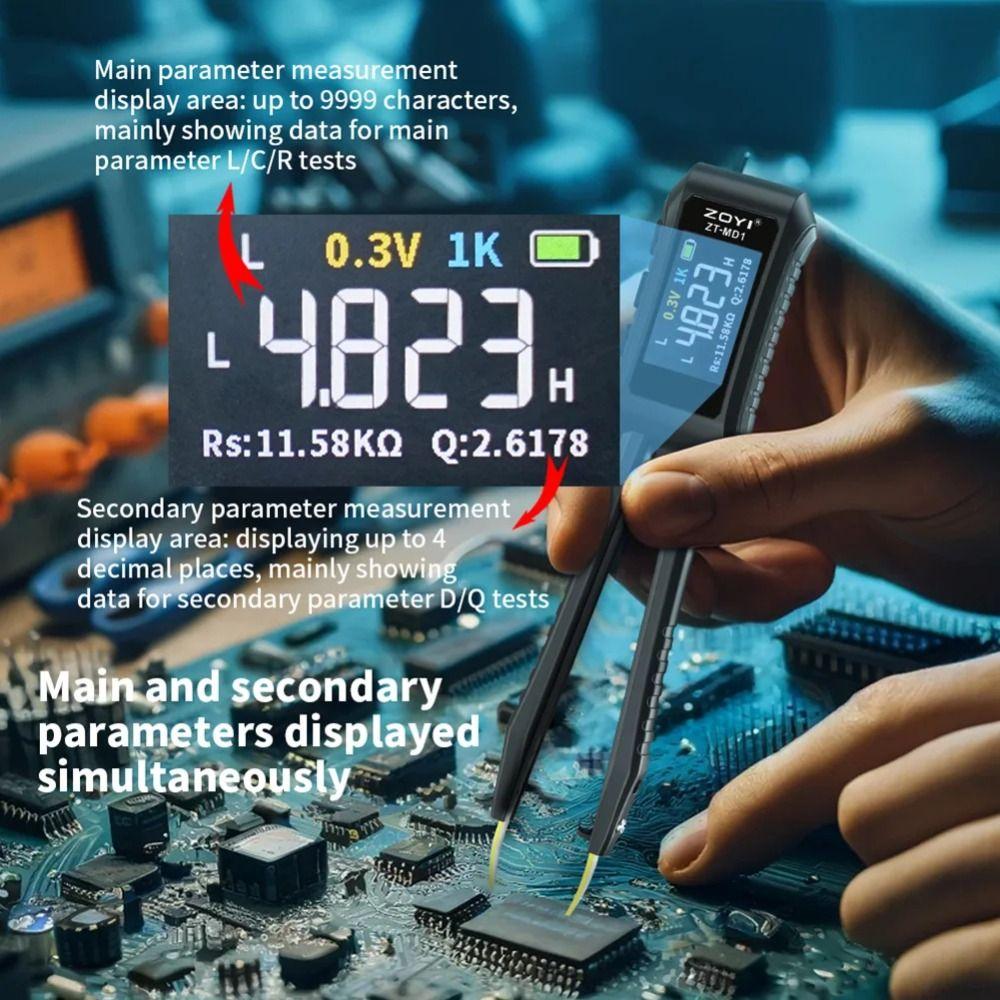 OLED Display LCR SMD ESR Tester Auto Scan Tweezer Multimeter Mini Digital Tweezer Resistance сірий
OLED Display LCR SMD ESR Tester Auto Scan Tweezer Multimeter Mini Digital Tweezer Resistance сірий