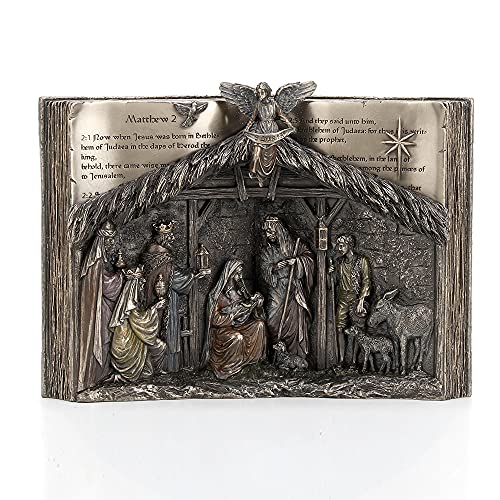 Veronese Design 5 1/4 Inch Tall Holy Bible Nativity of Jesus Religious Gift Cold Cast Bronzed Resin Statue Home Decor
Veronese Design 5 1/4 Inch Tall Holy Bible Nativity of Jesus Religious Gift Cold Cast Bronzed Resin Statue Home Decor