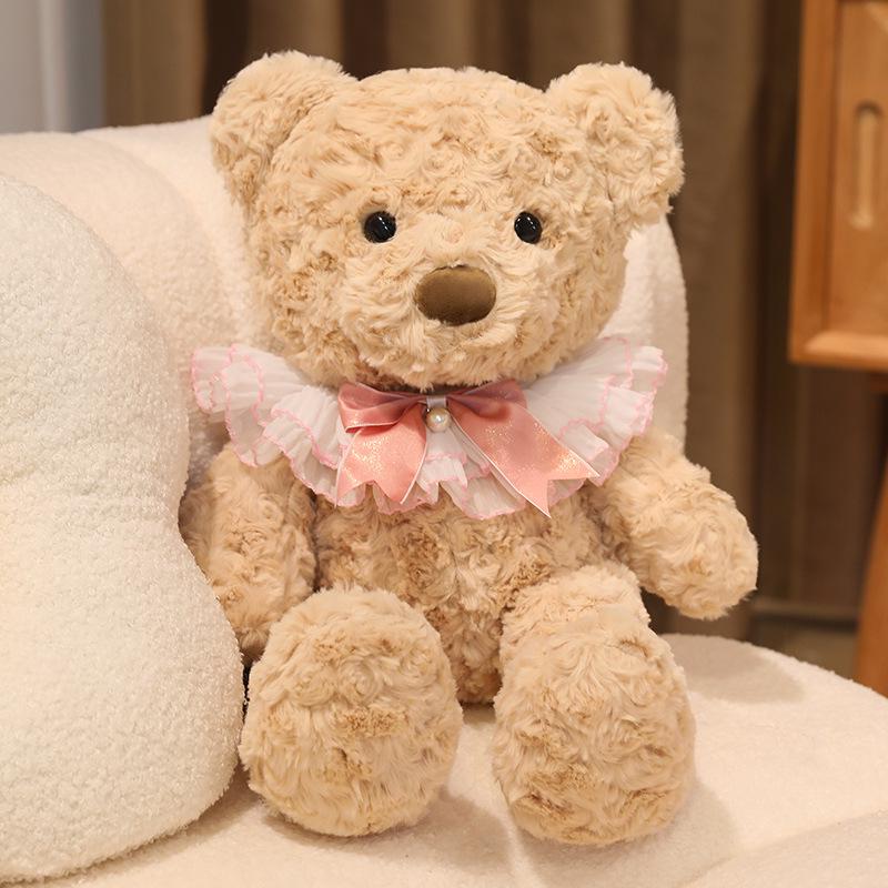 Cartoon Bow Bib Bear Plush Toy - Teddy Bear Companion Doll 30 cm хакі
Cartoon Bow Bib Bear Plush Toy - Teddy Bear Companion Doll 30 cm хакі