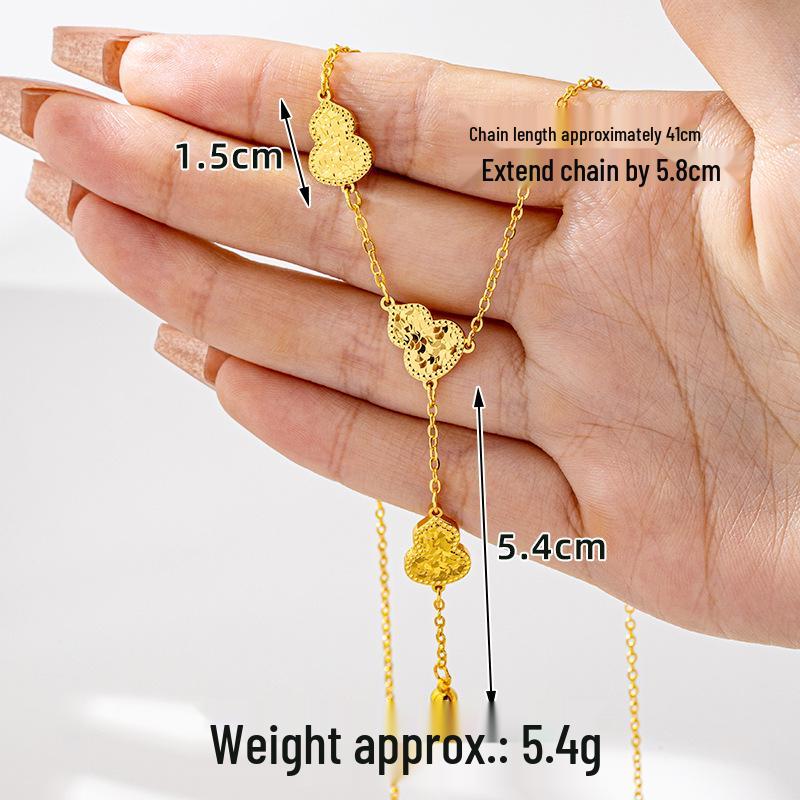 Вьетнамский золотой браслет и набор ожерелий с кисточками: Роскошный дизайн в форме тыквы с акцентами из колотого льда
Вьетнамский золотой браслет и набор ожерелий с кисточками: Роскошный дизайн в форме тыквы с акцентами из колотого льда