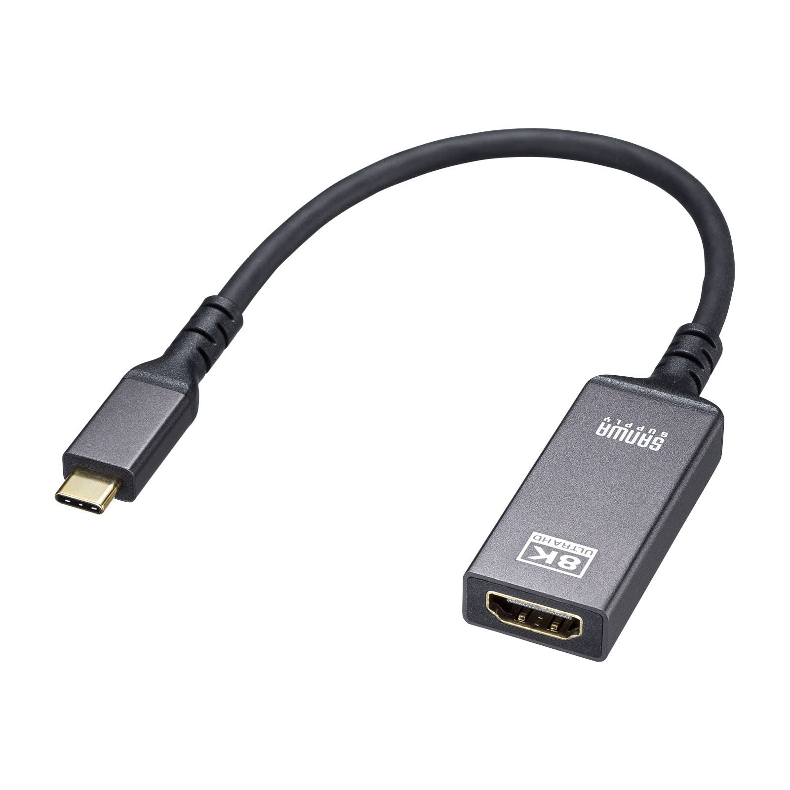 Sanwa Supply USB to HDMI conversion adapter Type-C (8K/60Hz/HDR compatible) AD-ALCHDR03
Sanwa Supply USB to HDMI conversion adapter Type-C (8K/60Hz/HDR compatible) AD-ALCHDR03