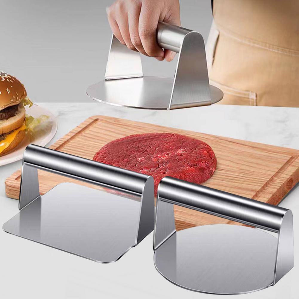 14*14cm Stainless Steel Hamburger Press Square Round Grill Griddle Meat Bacon Steak Burger Manual Smasher Tool Kitchen Gadgets
14*14cm Stainless Steel Hamburger Press Square Round Grill Griddle Meat Bacon Steak Burger Manual Smasher Tool Kitchen Gadgets