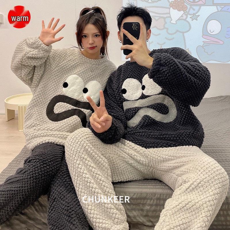 Cozy Flannel Winter Pajamas Set - Cute Coral Fleece Pullover for Couples, Students & Home Wear (Men’s & Women’s) Women-M
Cozy Flannel Winter Pajamas Set - Cute Coral Fleece Pullover for Couples, Students & Home Wear (Men’s & Women’s) Women-M