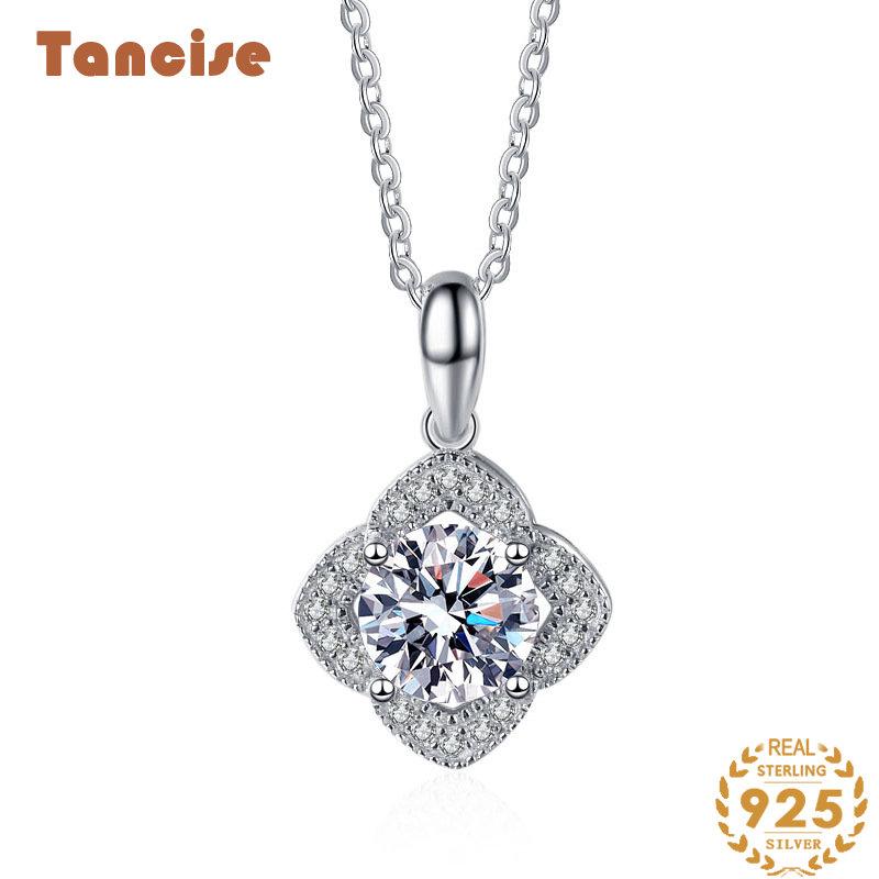 Tancision S925 стерлингового серебра Муассанит Роскошное индивидуальное ожерелье с подвеской женское классическое ожерелье прилив вечерние подарок 
Tancision S925 стерлингового серебра Муассанит Роскошное индивидуальное ожерелье с подвеской женское классическое ожерелье прилив вечерние подарок