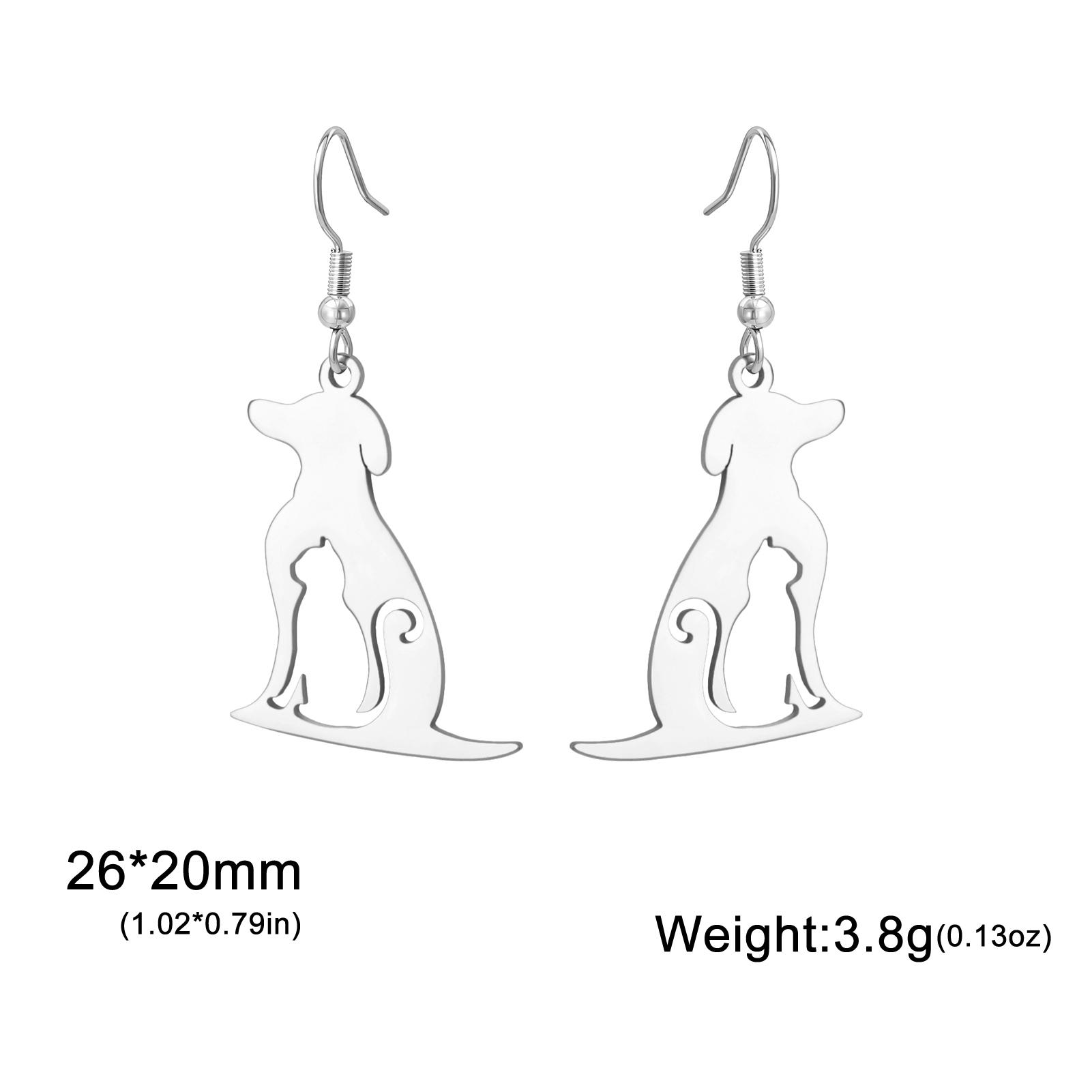 Trendy Cute Dog Cat Earrings for Women Stainless Steel Jewelry Animal Puppy Kitten Drop Earrings Birthday Gifts 2026 New
Trendy Cute Dog Cat Earrings for Women Stainless Steel Jewelry Animal Puppy Kitten Drop Earrings Birthday Gifts 2026 New