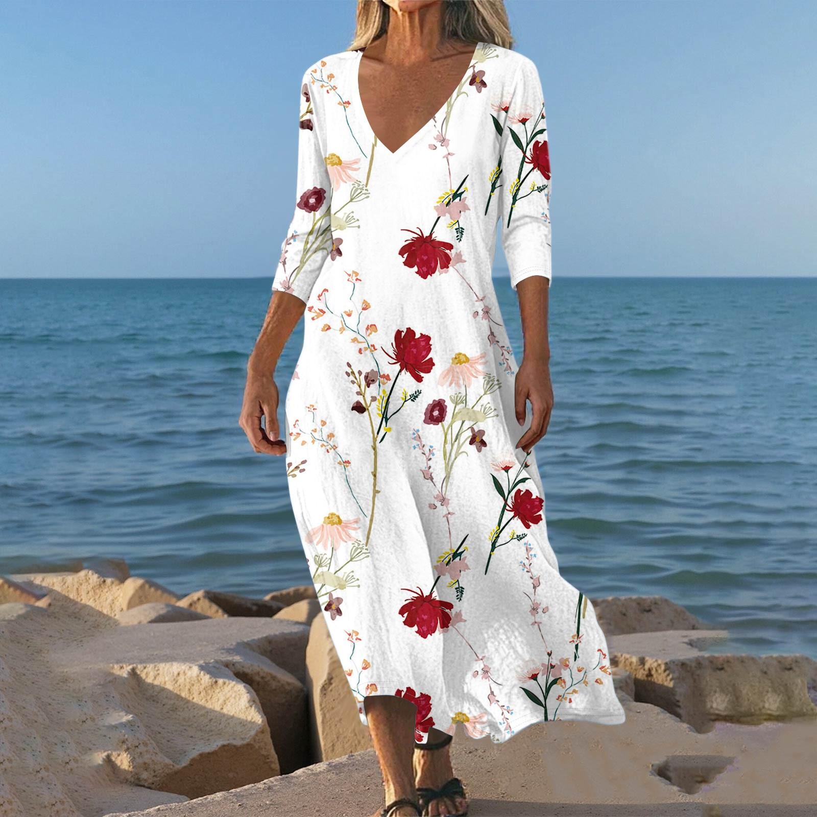 Dresses For Womens Vintage Print Tunic Waisted Midi Dress Summer Casual 3/4 Sleeve Dress XL червоний
Dresses For Womens Vintage Print Tunic Waisted Midi Dress Summer Casual 3/4 Sleeve Dress XL червоний