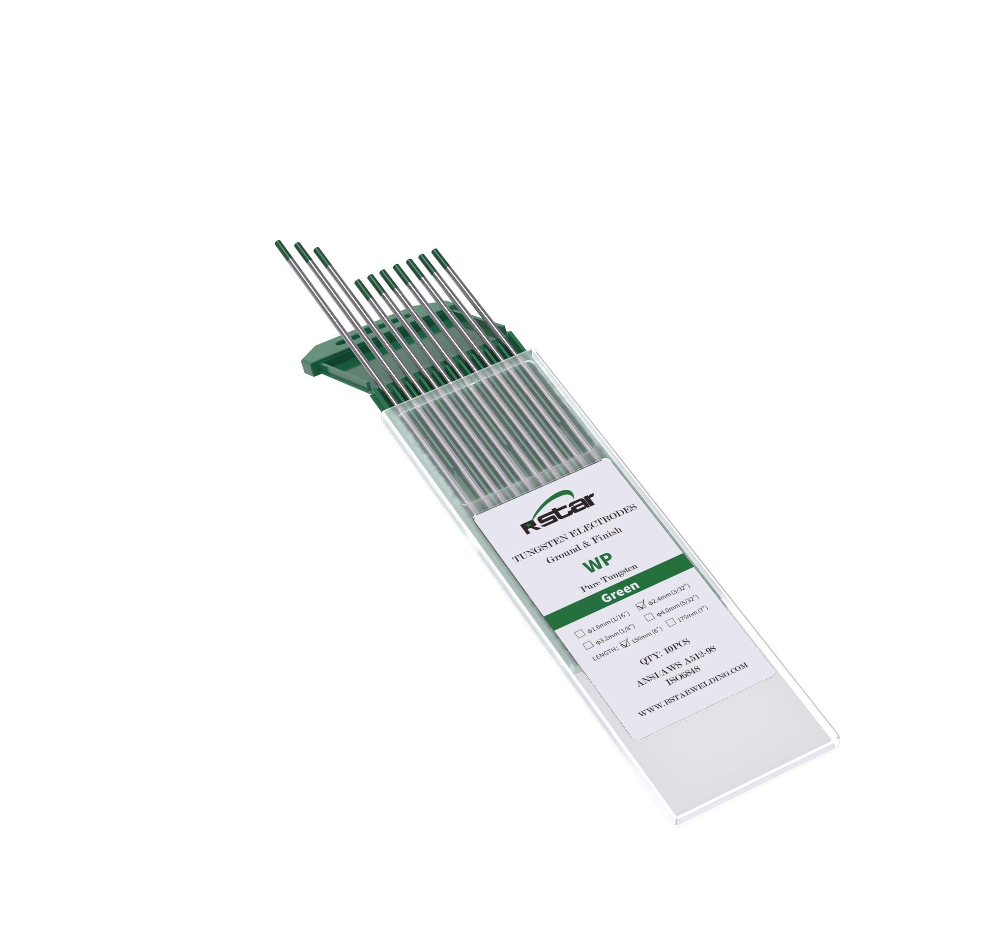 Tungsten electrode rod for TIG welding Pure tan 150mm 10 pieces WP×2.4mm Length (WP20 2.4MM×150MM)
Tungsten electrode rod for TIG welding Pure tan 150mm 10 pieces WP×2.4mm Length (WP20 2.4MM×150MM)