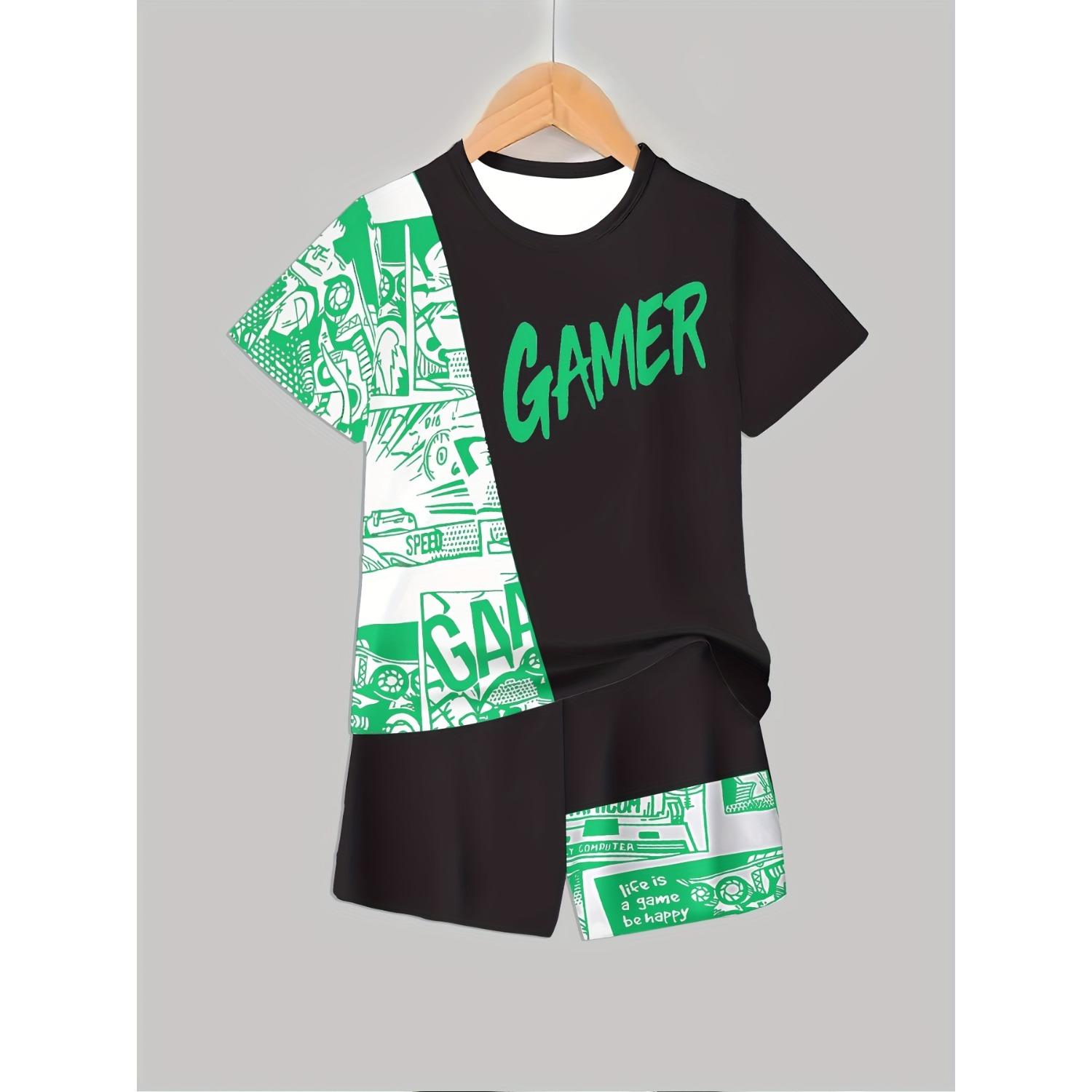 Boys fashionable 3D printed outdoor casual pullover, short sleeved shorts set 5-6 Years
Boys fashionable 3D printed outdoor casual pullover, short sleeved shorts set 5-6 Years
