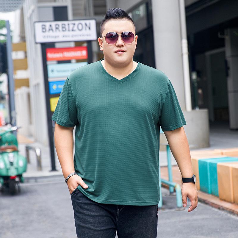 Men s Plus Size Summer Ice Silk V-Neck T-Shirt - Loose Fit, Half Sleeve Casual Wear M
Men s Plus Size Summer Ice Silk V-Neck T-Shirt - Loose Fit, Half Sleeve Casual Wear M