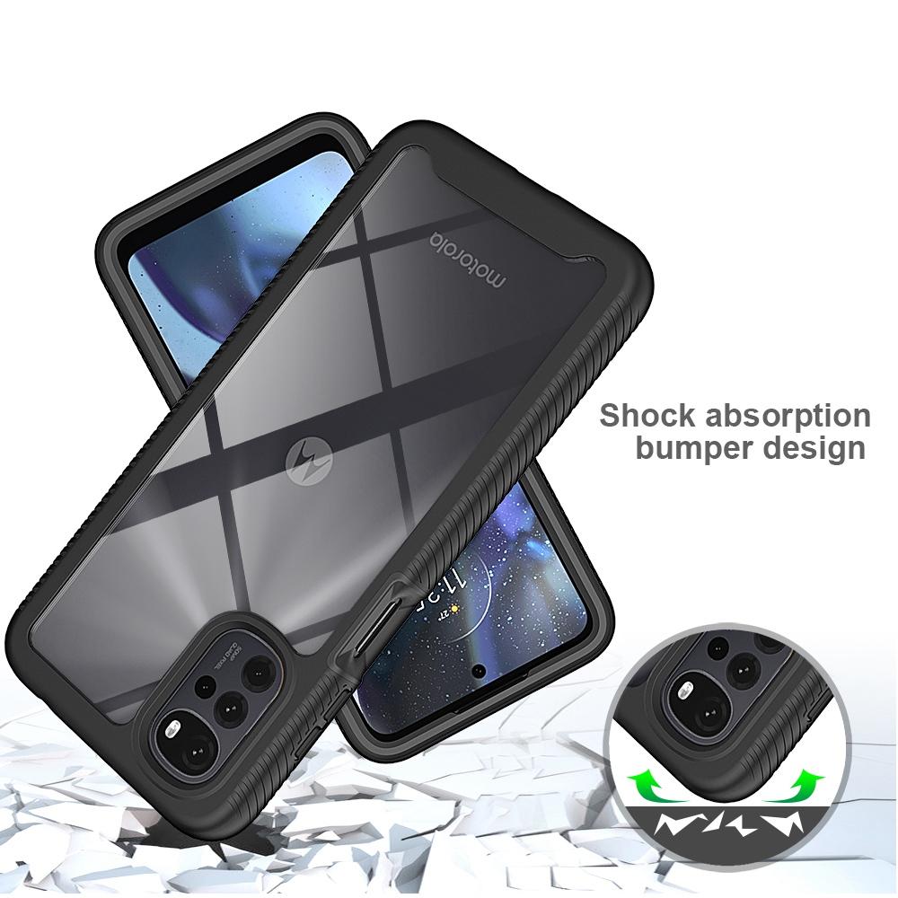 For Motorola Moto G22 All-around Protection Anti-scratch 3-in-1 Case PC+TPU Hybrid Cell Phone Shell with PET Screen Protector Baby Blue
For Motorola Moto G22 All-around Protection Anti-scratch 3-in-1 Case PC+TPU Hybrid Cell Phone Shell with PET Screen Protector Baby Blue